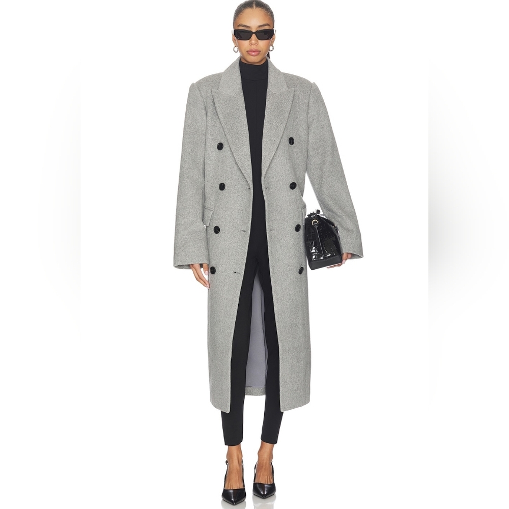 Lovers + Friends Evie Coat in Grey Multi - Picture 2 of 6